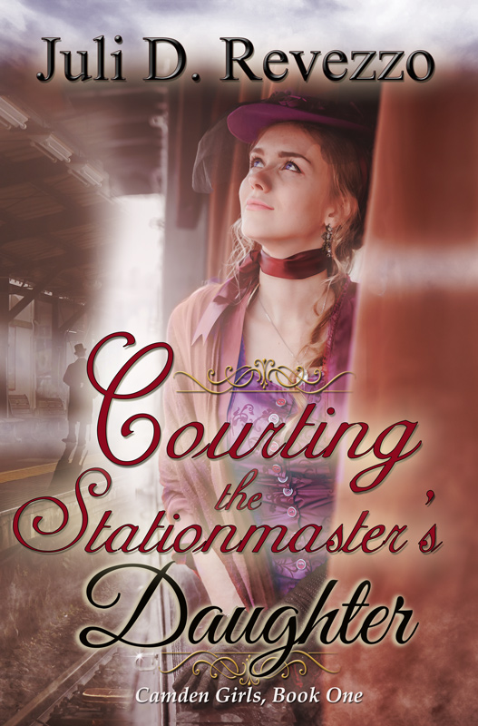 Courting the Stationmaster's Daugher by Juli D. Revezzo, Victorian Romance, new Historical romance, Juli D. Revezzo, jilted bride, older man younger woman romance