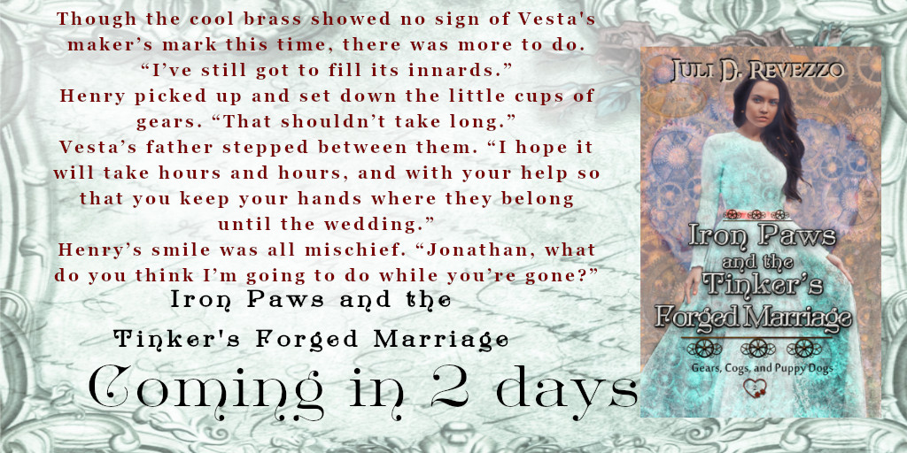 Iron Paws and the Tinker's Forged Marriage quote banner. Two days until Release