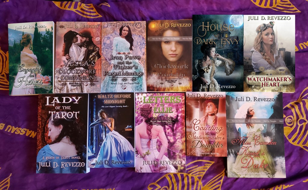 Welcome to author Juli D. Revezzo's website, author banner books